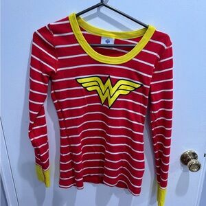 Hanna Andersson Wonder Woman Tee in Yellow and Red